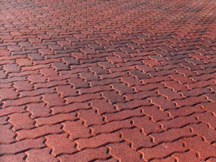 Brick paving